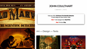 What Johncoulthart.com website looked like in 2022 (1 year ago)