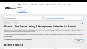 What Jevents.net website looked like in 2022 (3 years ago)