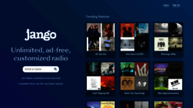 What Jango.com website looked like in 2022 (1 year ago)