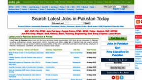 What Jobz.pk website looked like in 2022 (1 year ago)