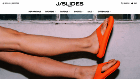 What Jslidesfootwear.com website looked like in 2022 (1 year ago)