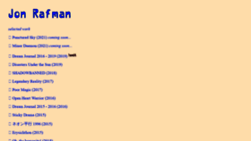 What Jonrafman.com website looked like in 2022 (1 year ago)