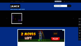 What Jamsx.com website looked like in 2022 (1 year ago)