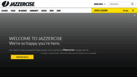 What Jazzercise.com website looked like in 2022 (1 year ago)