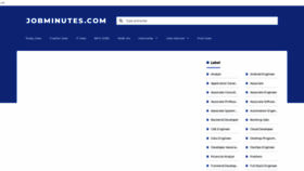 What Jobminutes.com website looked like in 2022 (1 year ago)