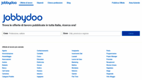 What Jobbydoo.it website looked like in 2022 (1 year ago)