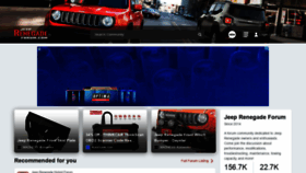 What Jeeprenegadeforum.com website looked like in 2022 (1 year ago)