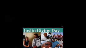 What Joslin.org website looked like in 2022 (1 year ago)