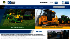 What Jamesriverequipment.com website looked like in 2022 (1 year ago)