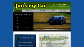 What Junkmycarkc.com website looked like in 2022 (1 year ago)