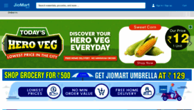 What Jiomart.com website looked like in 2022 (1 year ago)