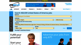 What Jobserve.com website looked like in 2022 (1 year ago)