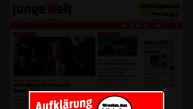 What Jungewelt.de website looked like in 2022 (1 year ago)