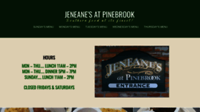 What Jeneanes.com website looked like in 2022 (1 year ago)