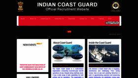What Joinindiancoastguard.gov.in website looked like in 2022 (1 year ago)