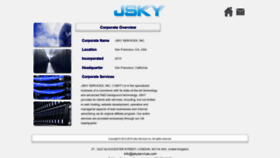 What Jskyservices.com website looked like in 2022 (1 year ago)
