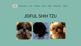What Joifulshihtzu.com website looked like in 2022 (1 year ago)