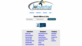 What Jobvertise.com website looked like in 2022 (2 years ago)