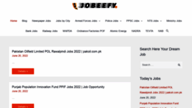 What Jobeefy.com website looked like in 2022 (1 year ago)