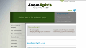 What Joomspirit.com website looked like in 2022 (1 year ago)