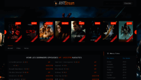 What Juststream.org website looked like in 2022 (1 year ago)