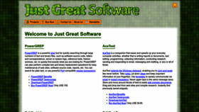What Jgsoft.com website looked like in 2022 (1 year ago)