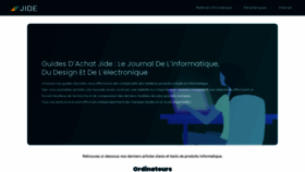 What Jide.fr website looked like in 2022 (1 year ago)
