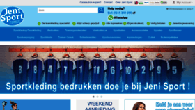 What Jenisport.nl website looked like in 2022 (1 year ago)
