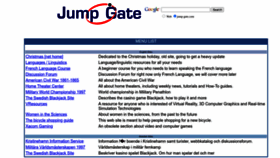 What Jump-gate.com website looked like in 2022 (1 year ago)