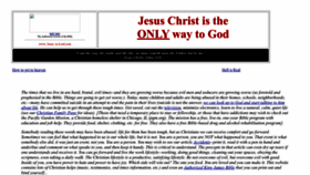 What Jesus-is-lord.com website looked like in 2022 (1 year ago)