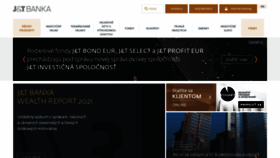 What Jtbanka.sk website looked like in 2022 (1 year ago)