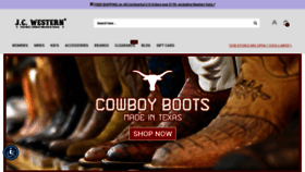 What Jcwesternwear.com website looked like in 2022 (1 year ago)