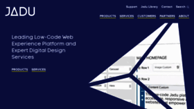 What Jadu.net website looked like in 2022 (1 year ago)