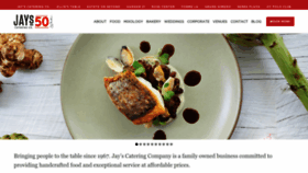 What Jayscatering.com website looked like in 2022 (2 years ago)
