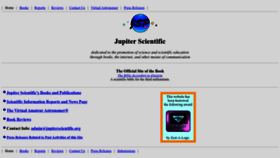 What Jupiterscientific.org website looked like in 2022 (1 year ago)