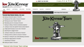 What Juliekinnear.com website looked like in 2022 (1 year ago)