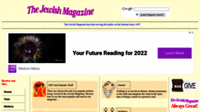 What Jewishmag.com website looked like in 2022 (1 year ago)