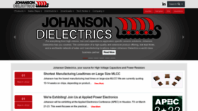 What Johansondielectrics.com website looked like in 2022 (1 year ago)