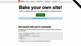 What Jbake.org website looked like in 2022 (1 year ago)