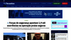 What Jornaldotocantins.com.br website looked like in 2022 (1 year ago)