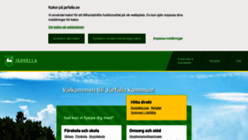 What Jarfalla.se website looked like in 2022 (1 year ago)