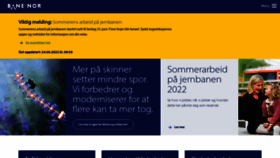 What Jernbaneverket.no website looked like in 2022 (1 year ago)