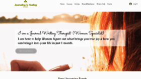 What Journalingishealing.com website looked like in 2022 (1 year ago)