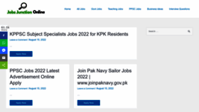 What Jobsjunctiononline.com website looked like in 2022 (1 year ago)