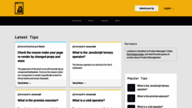 What Jstips.co website looked like in 2022 (3 years ago)