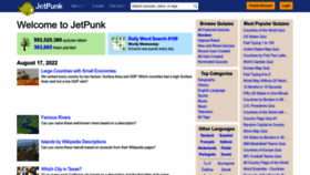 What Jetpunk.com website looked like in 2022 (1 year ago)