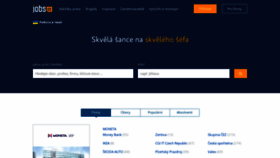 What Jobs.cz website looked like in 2022 (1 year ago)