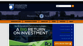 What Johnstoncc.edu website looked like in 2022 (1 year ago)