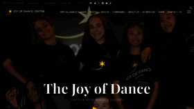 What Joyofdance.ca website looked like in 2022 (1 year ago)