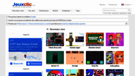 What Jeuxclic.com website looked like in 2022 (1 year ago)